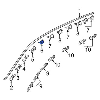 Honda OE - Roof Drip Molding Clip