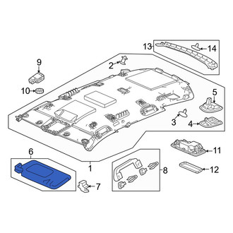 Honda OE - Left Sun Visor