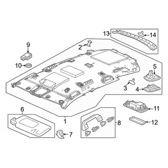 Honda OE - Roof - Interior Trim (W/O Sunroof)