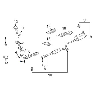 Honda OE - Front Catalytic Converter Bolt