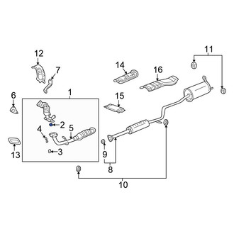 Honda OE - Rear Catalytic Converter Gasket