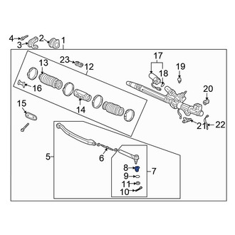 Honda OE - Steering Tie Rod End Boot