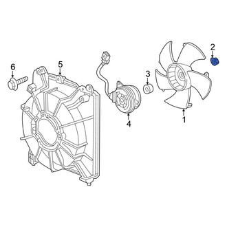 Honda OE - A/C Condenser Fan Blade Nut