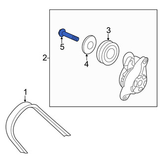Honda OE - Belt Tensioner Pulley Bolt