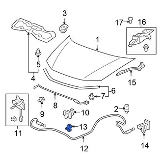 Honda OE - Hood Release Cable Clip