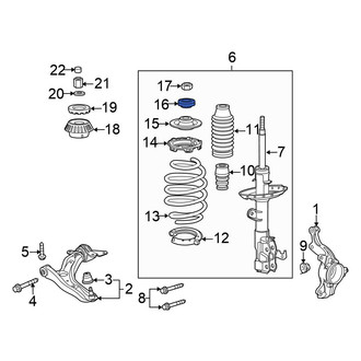 Honda OE - Front Suspension Strut Bearing