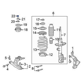 Honda OE - Suspension Strut Mount Cap
