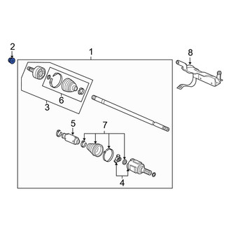 Honda OE - CV Joint Nut