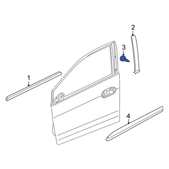 Honda OE - Door Reveal Molding Screw