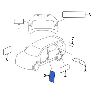Honda OE - Left Engine Decal