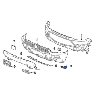 Honda OE - Front Right Spoiler