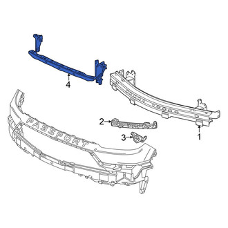 Honda OE - Front Upper Bumper Impact Bar