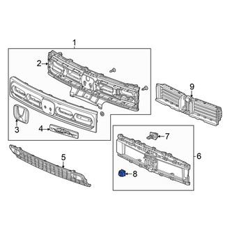 Honda OE - Front Grille Reinforcement