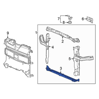 Honda OE - Front Lower Radiator Support Tie Bar
