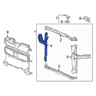 Honda OE - Front Right Radiator Support Side Panel