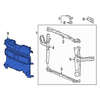 Honda OE - Front Radiator Support Air Deflector