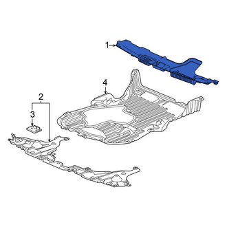 Honda OE - Front Radiator Support Access Cover
