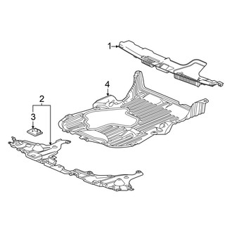 Honda OE - Radiator Support - Splash Shields