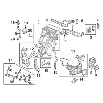 Honda OE - Air Conditioner & Heater - Evaporator & Heater Components