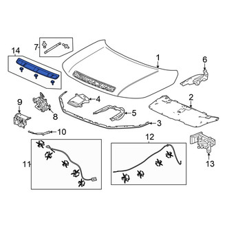Honda OE - Front Hood Scoop