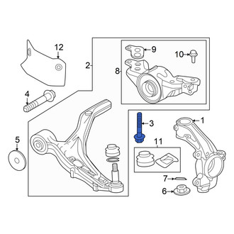 Honda OE - Front Suspension Control Arm Bolt