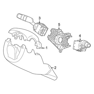 Honda OE - Steering Column - Shroud, Switches & Levers