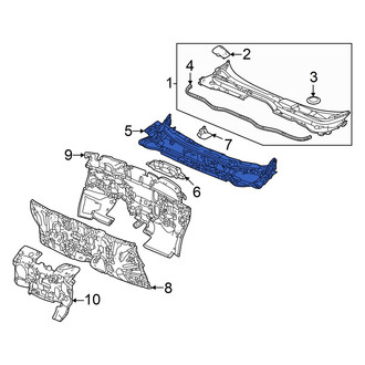 Honda OE - Front Cowl Grille Panel