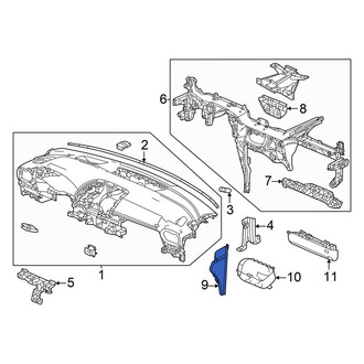 Honda OE - Left Instrument Panel Side Cover