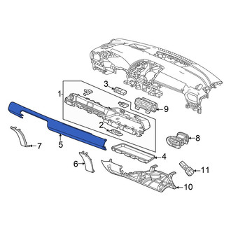 Honda OE - Right Upper Instrument Panel Trim Panel