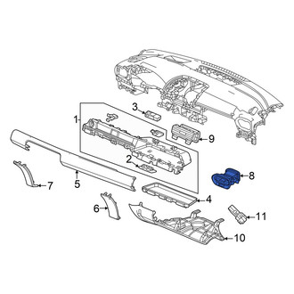 Honda OE - Right Dashboard Air Vent
