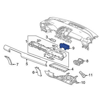 Honda OE - Center Left Dashboard Air Vent