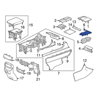 Honda OE - Console Cup Holder Bezel
