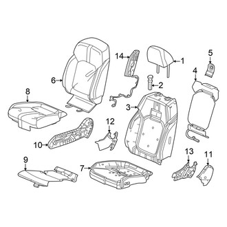 Honda OE - Seats & Tracks - Passenger Seat Components