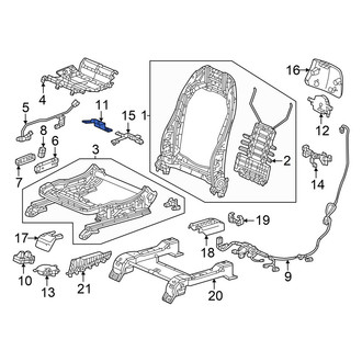 Honda OE - Right Power Seat Control Module Bracket