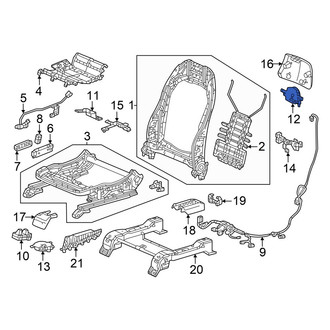 Honda OE - Front Right Upper Temperature Controlled Seat Blower Motor