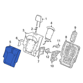 Honda OE - Rear Right Seat Back Cushion Cover