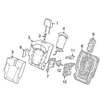 Honda OE - Seats & Tracks - Second Row Seats (40% Side, Seat Back Components)