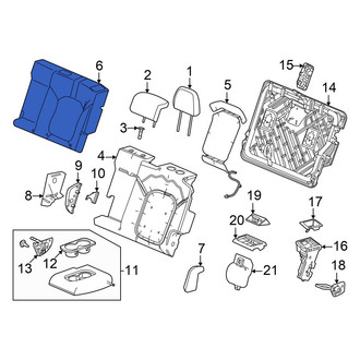 Honda OE - Rear Left Seat Back Cushion Cover