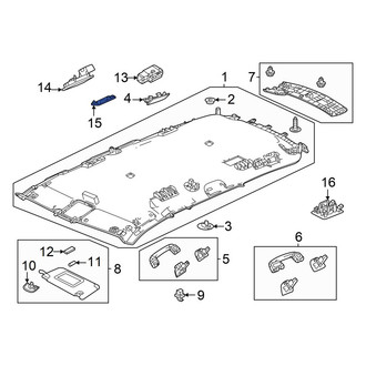 Honda OE - Front Map Light Lens