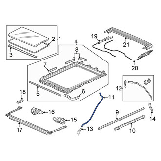 Honda OE - Front Sunroof Drain Hose