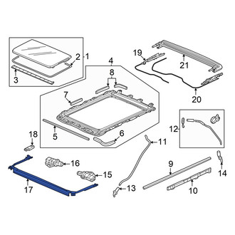 Honda OE - Front Sunroof Deflector