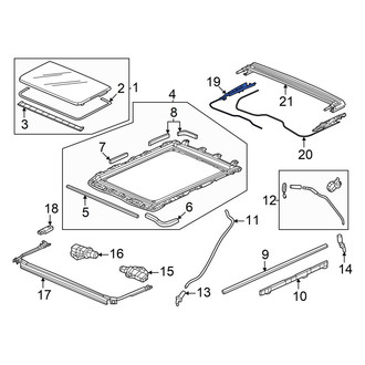 Honda OE - Right Sunroof Cable