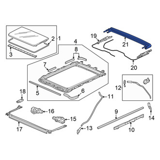 Honda OE - Front Sunroof Drip Rail