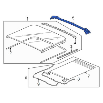Honda OE - Rear Sunroof Drip Rail
