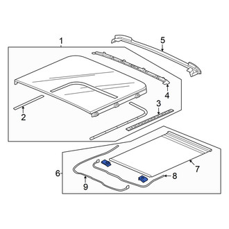 Honda OE - Rear Sunroof Cover