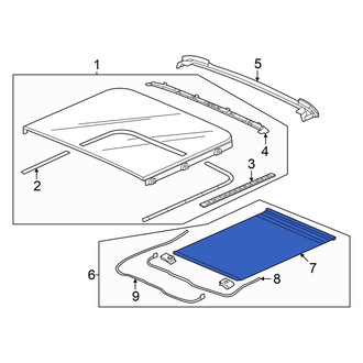 Honda OE - Rear Sunroof Cover
