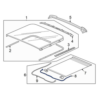 Honda OE - Rear Right Sunroof Cable