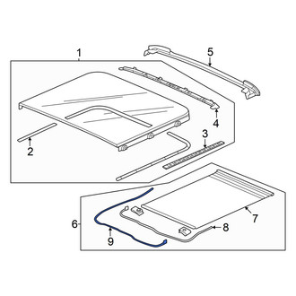 Honda OE - Rear Left Sunroof Cable