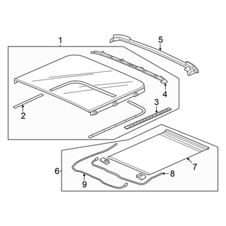 Honda OE - Roof - Sunroof (With Panoramic, Rear)
