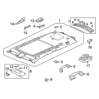 Honda OE - Roof - Interior Trim (With Panoramic)